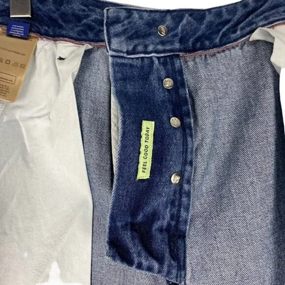 Scotch & Soda The Verve Straight Leg Relaxed Utility Fit embroidered Jeans 36 32 - Picture 7 of 16